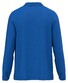 Fynch-Hatton Longsleeve Heavy Slub Cotton Subtle Detail Polo Strong Blue