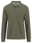 Fynch-Hatton Longsleeve Premium Supima Cotton Polo Donker Khaki