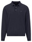 Fynch-Hatton Longsleeve Slub Cotton Polo Navy