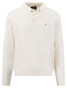Fynch-Hatton Longsleeve Slub Cotton Polo New Off White