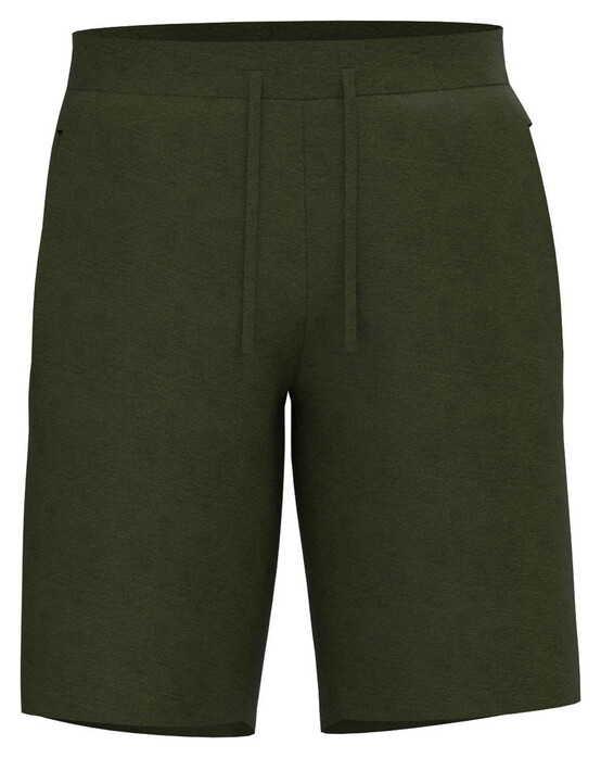 Fynch-Hatton Lounge Short Soft Terry Cotton Nachtmode Donker Khaki