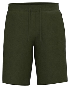 Fynch-Hatton Lounge Short Soft Terry Cotton Nightwear Dark Khaki