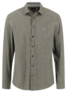 Fynch-Hatton Mélange Striped Premium Flannel Shirt Cypress
