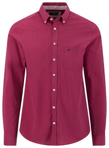 Fynch-Hatton Micro Stripe Poplin Shirt Grape