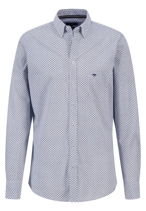 Fynch-Hatton Mini Abstract Pattern Button Down Overhemd Night