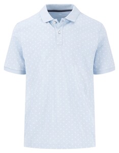 Fynch-Hatton Mini Allover Pattern Poloshirt Summer Breeze