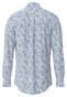 Fynch-Hatton Mini Flower Pattern Button-Down Overhemd Strong Blue-Blue