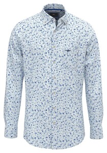 Fynch-Hatton Mini Flower Pattern Shirt Splashy Ocean