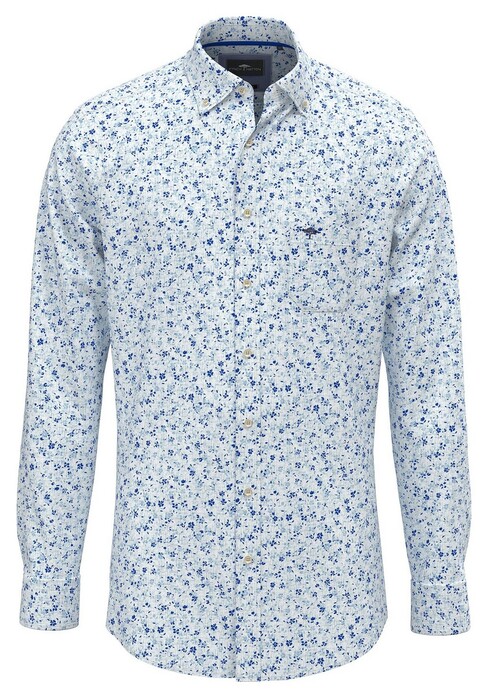 Fynch-Hatton Mini Flower Pattern Shirt Splashy Ocean