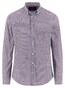 Fynch-Hatton Mini Graphic Geometric Flower Pattern Overhemd Berry