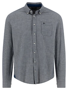 Fynch-Hatton Mini Houndstooth Check Overhemd Dark Ivy