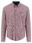 Fynch-Hatton Mini Houndstooth Check Overhemd Garnet Red