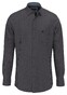 Fynch-Hatton Mini Houndstooth Flanel Button-Down Overhemd Charcoal