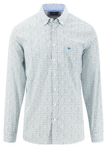 Fynch-Hatton Mini Multi Floral Button Down Overhemd Soft Green