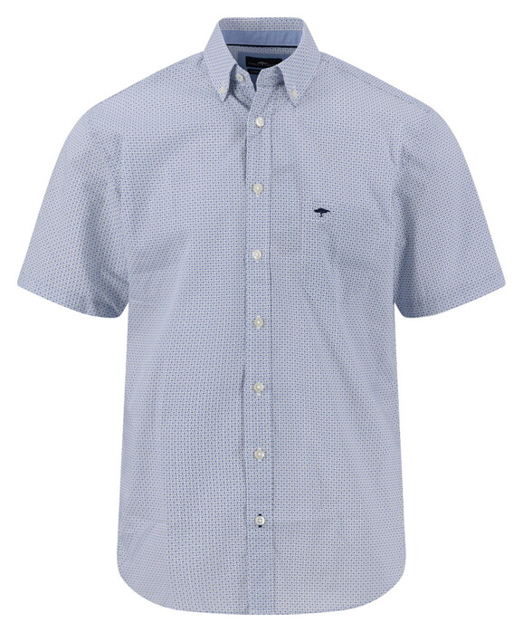 Fynch-Hatton Minimal Abstract Dotted Pattern Shirt New Breeze