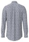 Fynch-Hatton Minimal Floral Pattern Button-Down Overhemd Misty Blue