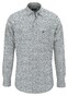 Fynch-Hatton Minimal Flower Pattern Button-Down Shirt Turf Green