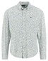 Fynch-Hatton Minimal Flower Pattern Overhemd Avocado
