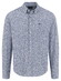 Fynch-Hatton Minimal Flower Pattern Overhemd Navy