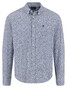 Fynch-Hatton Minimal Flower Pattern Overhemd Navy
