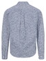 Fynch-Hatton Minimal Flower Pattern Overhemd Navy