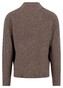 Fynch-Hatton Mock-Neck Cashmere Subtle Mélange Trui Dark Chocolate