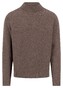 Fynch-Hatton Mock-Neck Cashmere Subtle Mélange Trui Dark Chocolate