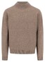 Fynch-Hatton Mock-Neck Cashmere Subtle Mélange Trui Light Taupe