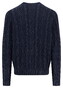 Fynch-Hatton Mock-Neck Coastal Cable Trui Navy