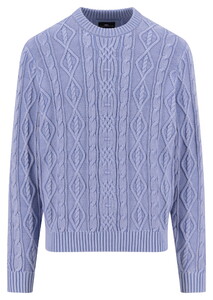 Fynch-Hatton Mock-Neck Coastal Cable Trui New Breeze