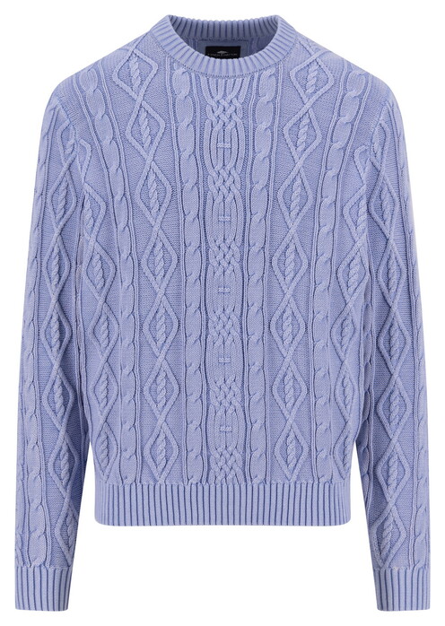 Fynch-Hatton Mock-Neck Coastal Cable Trui New Breeze