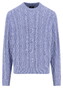 Fynch-Hatton Mock-Neck Coastal Cable Trui New Breeze