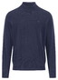 Fynch-Hatton Mock-Neck Winter Air Cotton Cashmere Trui Navy
