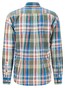 Fynch-Hatton Modern Bold Checks Button Down Overhemd Vibrant Blue-Multi