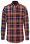 Fynch-Hatton Modern Bold Flanel Check Overhemd Flame-Navy-Winter White