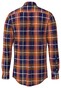 Fynch-Hatton Modern Bold Flanel Check Overhemd Flame-Navy-Winter White