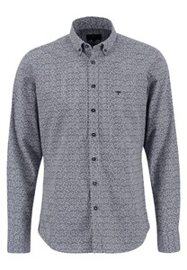 Fynch-Hatton Modern Fantasy Stripe Shirt Navy