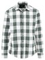 Fynch-Hatton Modern Flanel Check Kent Collar Overhemd Dark Ivy