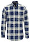 Fynch-Hatton Modern Flannel Check Button-Down Overhemd Dark Ivy