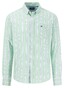 Fynch-Hatton Modern Oxford Vertical Stripes Button-Down Overhemd Turf Green