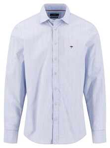 Fynch-Hatton Modern Stripes Button-Down Chest Pocket Shirt New Breeze
