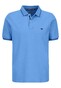 Fynch-Hatton Modern Subtle Contrast Soft Supima Cotton Piqué Polo Bright Ocean