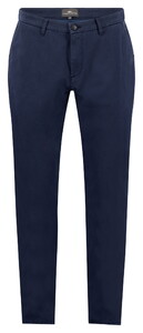 Fynch-Hatton Modern Uni Color Cotton Stretch Broek Dark Navy