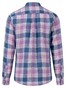 Fynch-Hatton Multi Check Button Down Linnen Overhemd Dusty Lavender