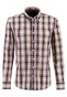 Fynch-Hatton Multi Check Button Down Shirt Burnt Orange