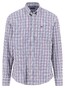 Fynch-Hatton Multi Combi Check Button-Down Overhemd Deep Merlot-Blue