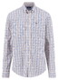 Fynch-Hatton Multi Combi Check Button-Down Overhemd Peach-Blue