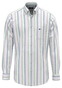 Fynch-Hatton Multi Stripe Washed Oxford Overhemd Mint