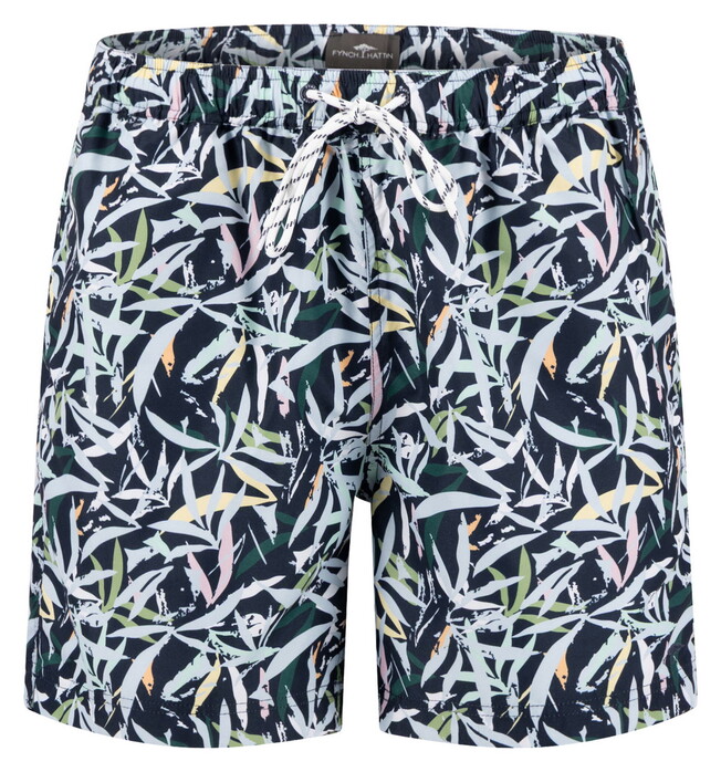 Fynch-Hatton Multicolor Fantasy Leaves Swim Short New Breeze