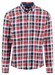 Fynch-Hatton Multicolor Fine Flanel Check Button-Down Overhemd Garnet Red-Blue